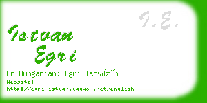 istvan egri business card